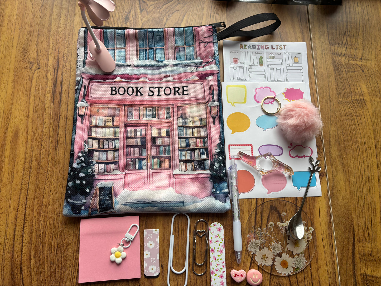 Pink Bookish Gift Set