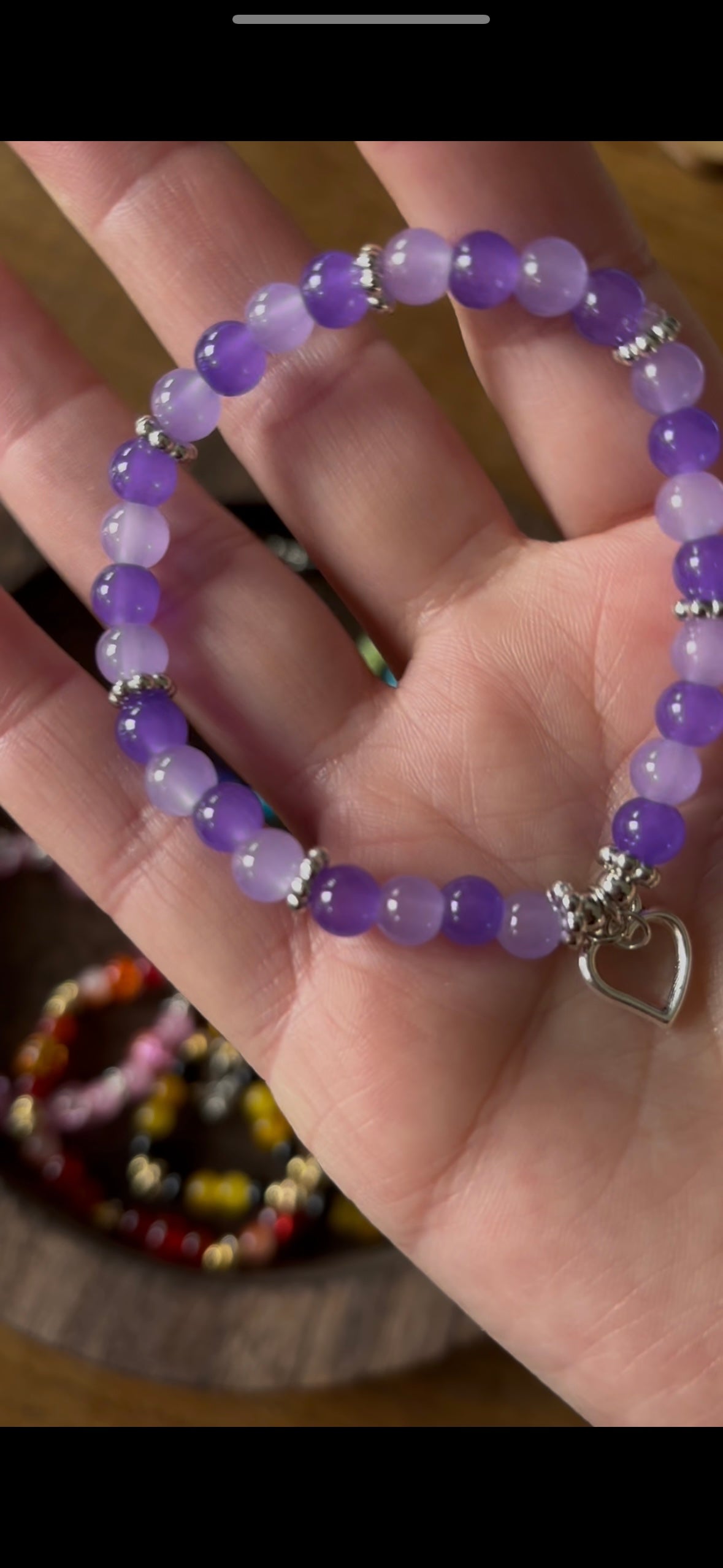 Handmade Acrylic Bead Bracelets Stretch Fit - Vibrant Colors & Unique Charms for Stylish Accessory