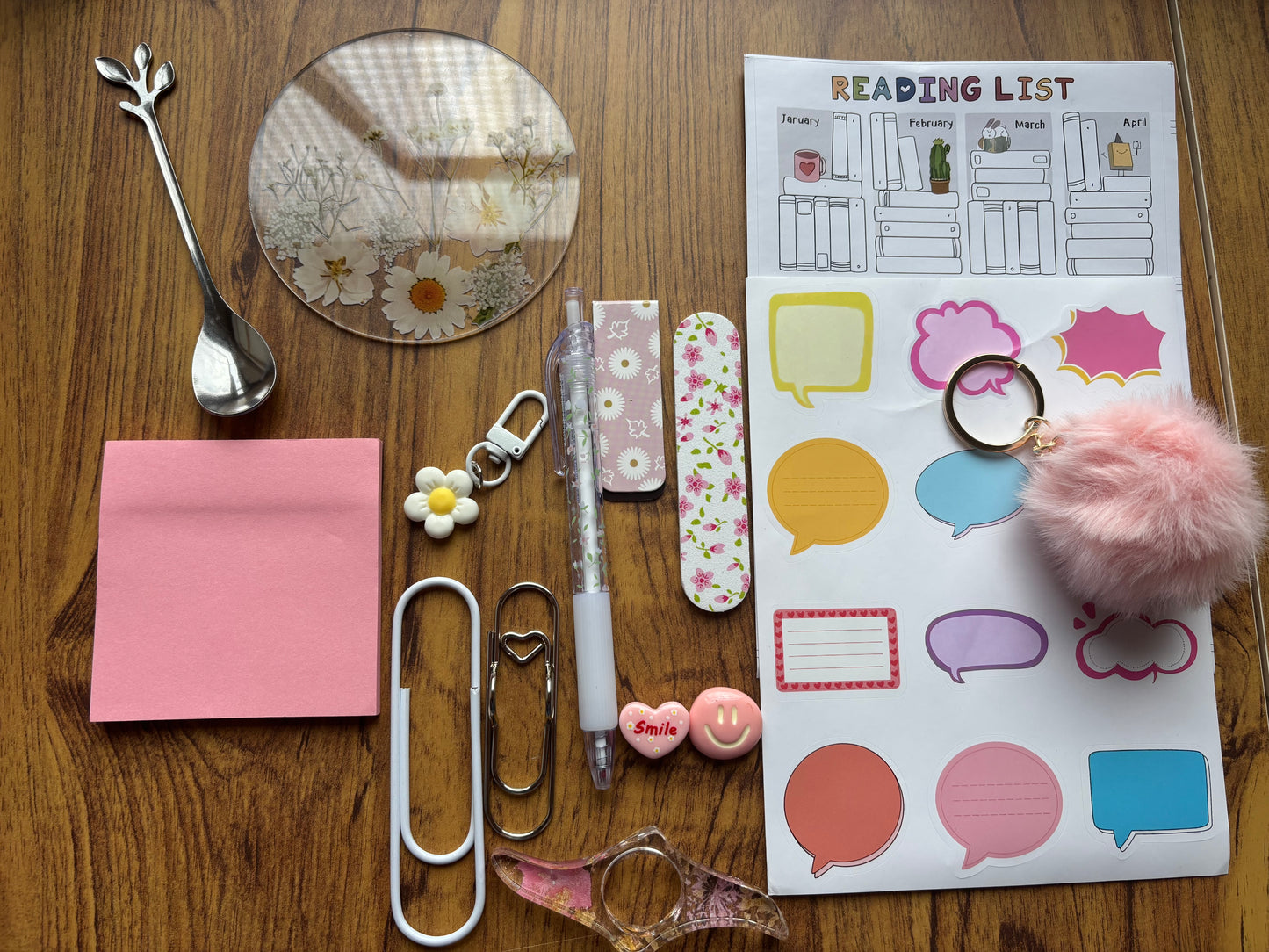 Pink Bookish Gift Set