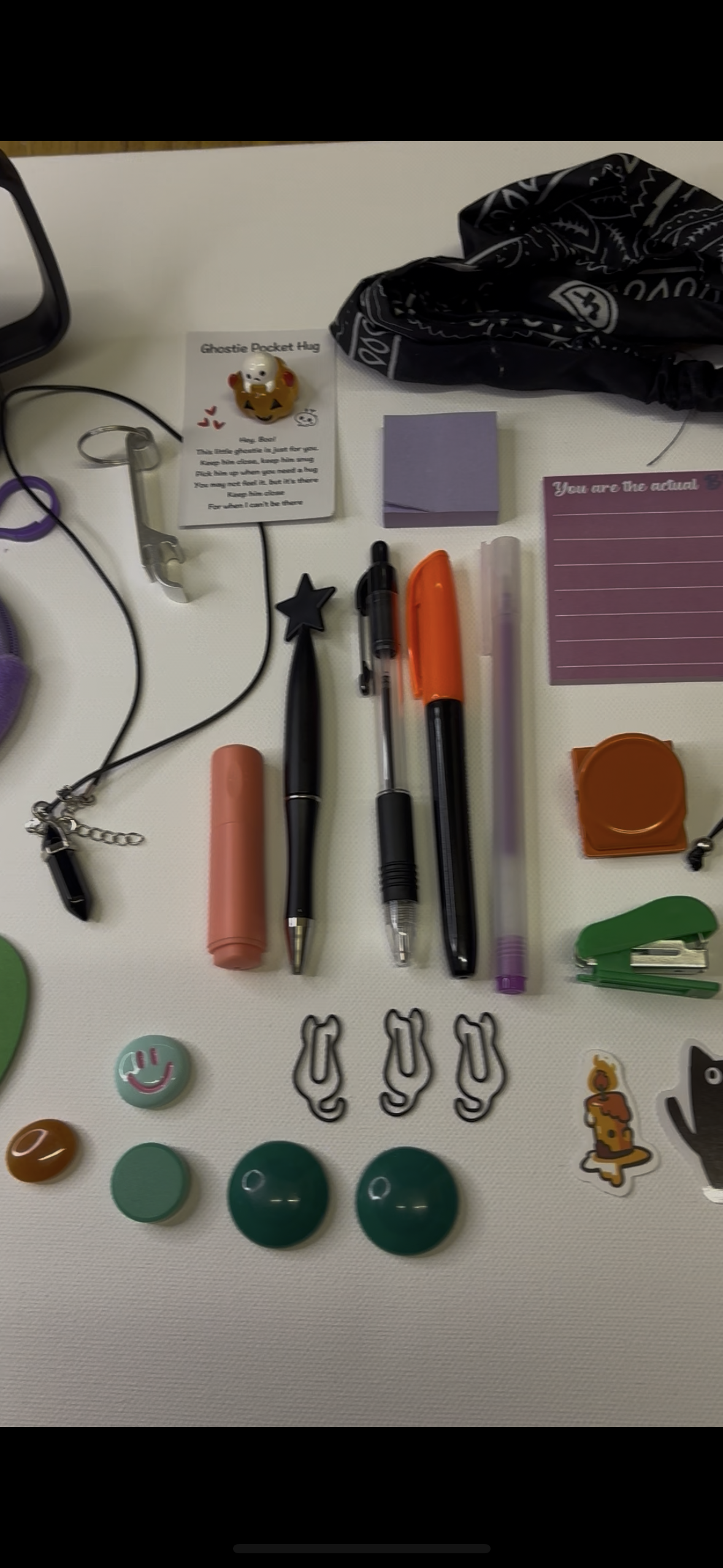 Stationary & Personal Care set in Halloween colours