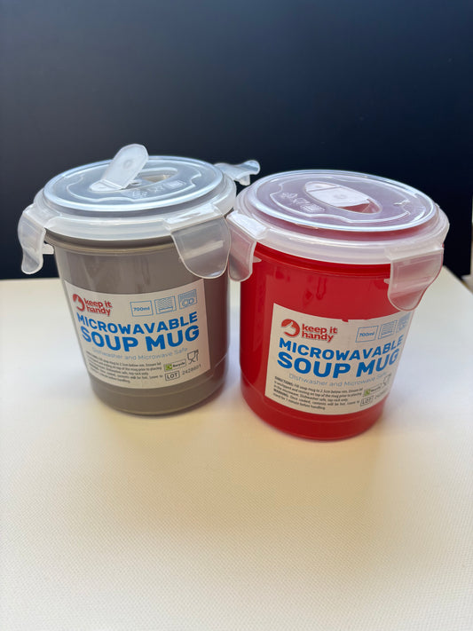 Microwaveable Soup Cups with lids