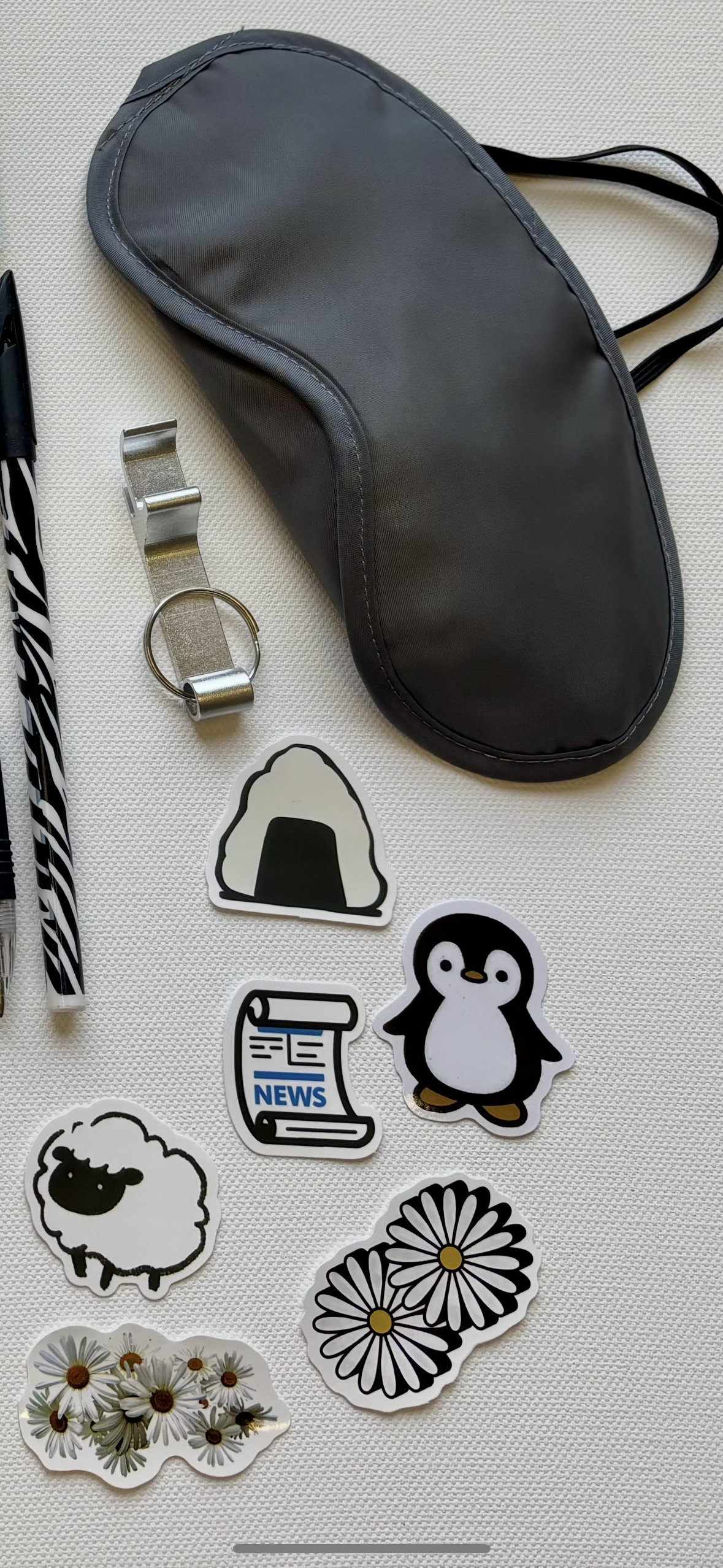 Black White & Grey bundle Gift Set including Stationary and self care products